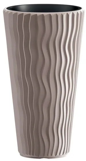 Prosperplast Kvetináč Sandy Slim, 35 x 62 x 35 cm , kávová