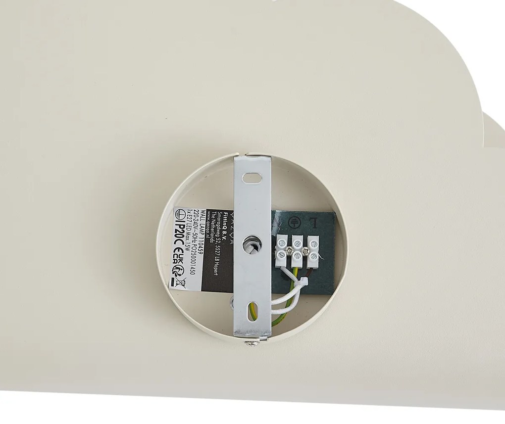 Detská nástenná lampa béžová oblak so slnkom - Cloudy