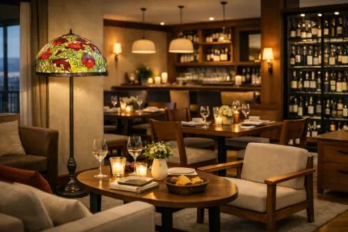 Stojacia lampa Tiffany Massive Ø50*170 kolekcia POPPY