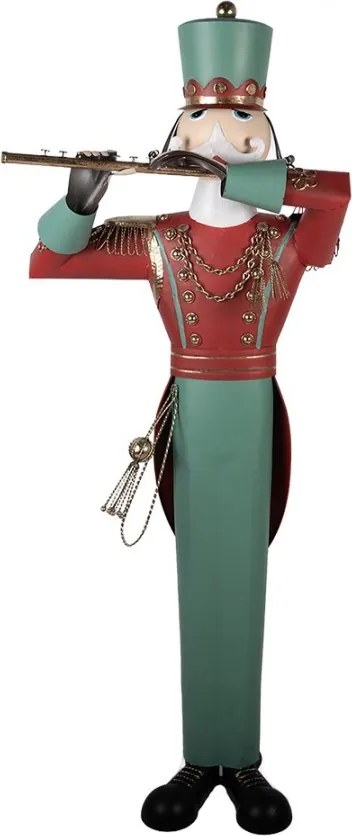 Kovová dekorácia Luskáčik Nutcracker v životnej veľkosti - 70*48*163 cm