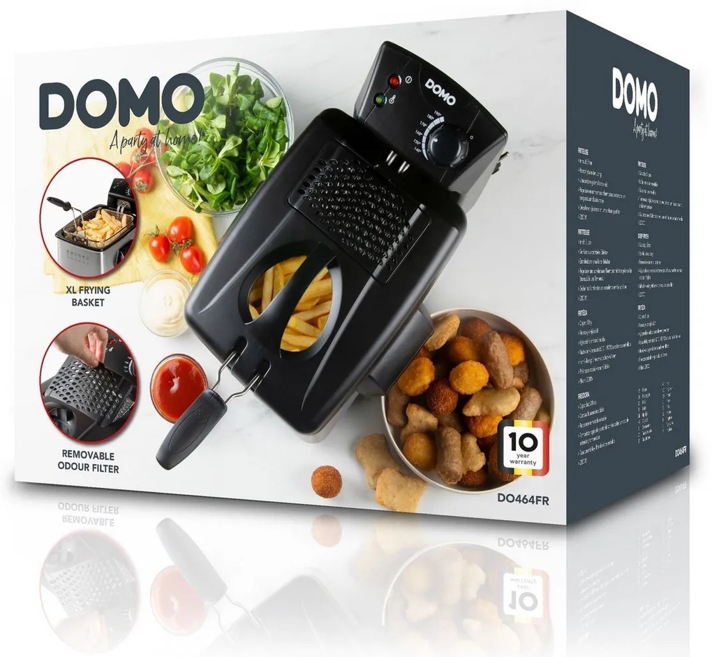 DOMO DO464FR nehrdzavejúca fritéza, 3 l, 3 l