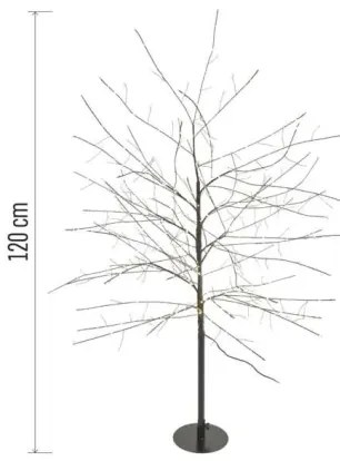 LED vonkajšia vianočná dekorácia 600xLED/3,8W/230V 120 cm teplá biela IP44