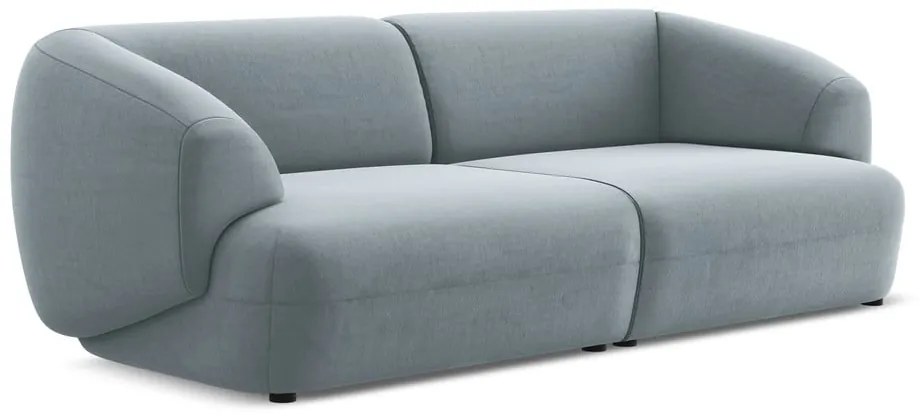 Svetlomodrá zamatová pohovka 232 cm Moana – Makamii