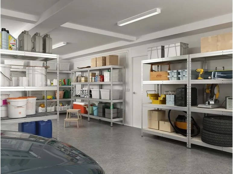 AR Shelving Regál s 4 policami Rivet, 180 x 120 x 45 cm, pozinkovaný (100275038)