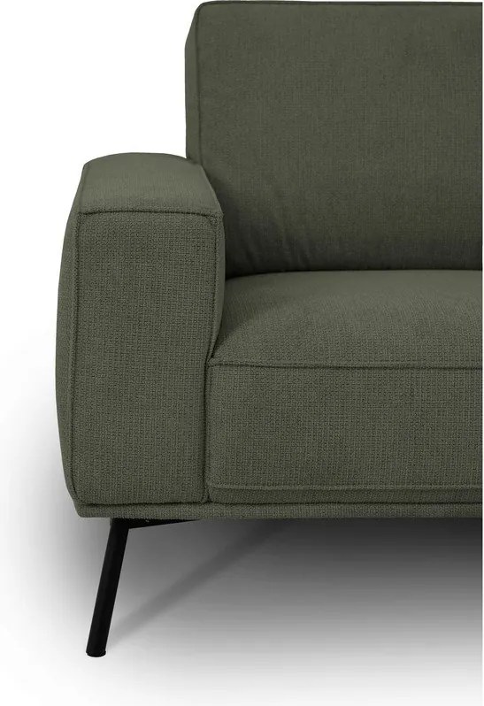 Tmavozelená ženilková rohová pohovka (pravý roh/do L) Amsterdam – Scandic