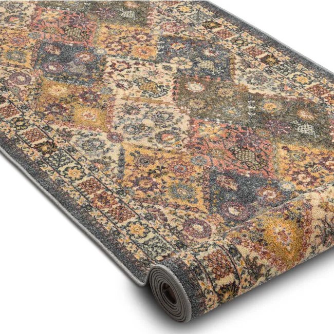 Protišmykový behúň MODERN CLASSIC 19 béžový / sivý - Výpredaj