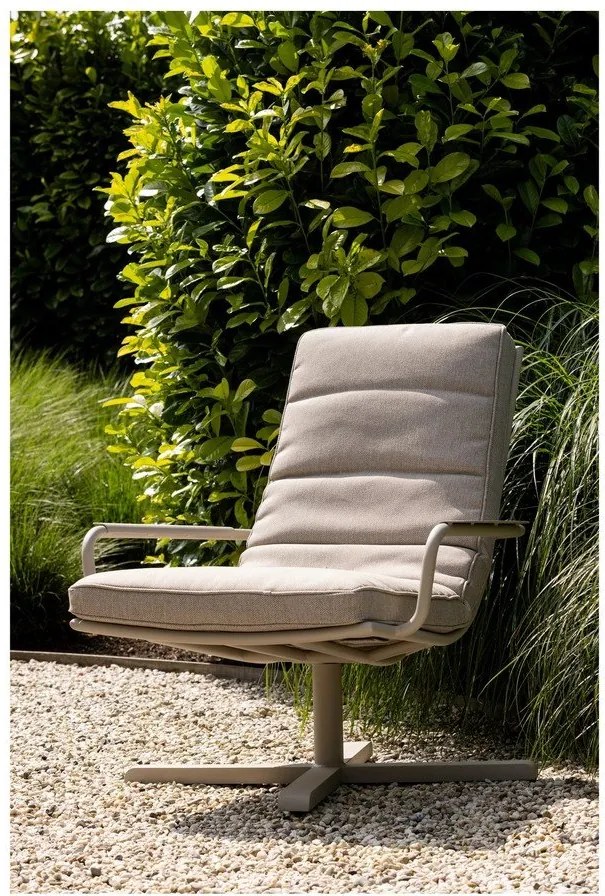 Svetlosivé kovové záhradné kreslo Coosa – Exotan