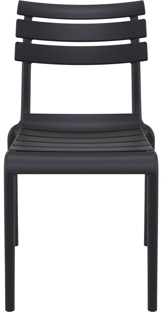 HELEN záhradná stolička bez podrúčok dark grey