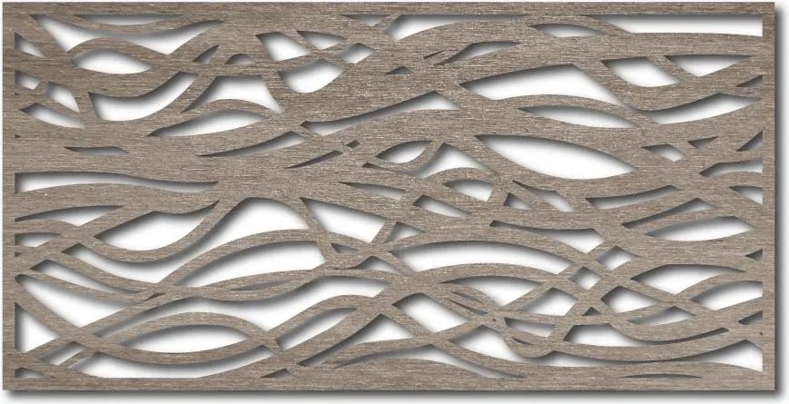 Drevený obraz na stenu s motívom vetiev - HARABASO: Prírodná preglejka - Topoľ  natural 30 x 15 cm 3782-37660 PR0195 HEU+