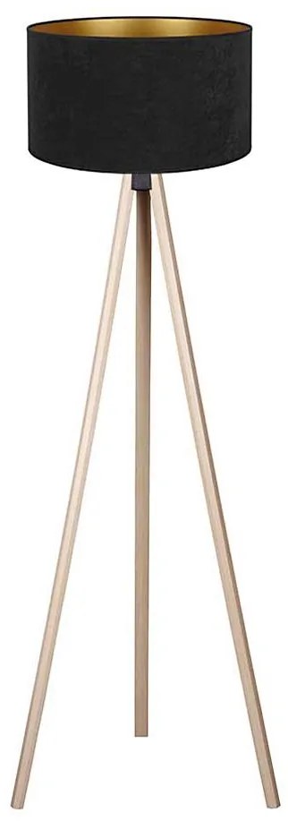 Brilagi - Stojacia lampa VELVET 1xE27/60W/230V béžová/čierna