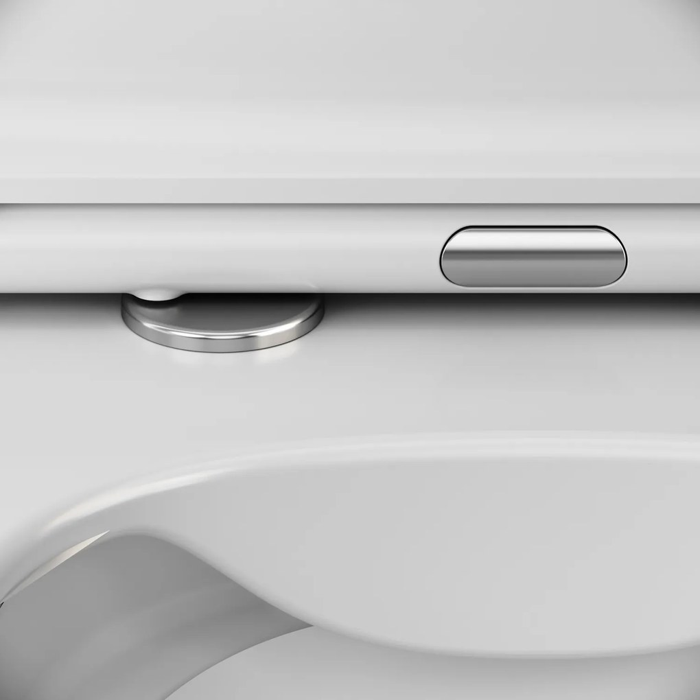 Závesné WC AM.PM Func CFA1700SC bezokrajové, so sedadlom Microlift, biele