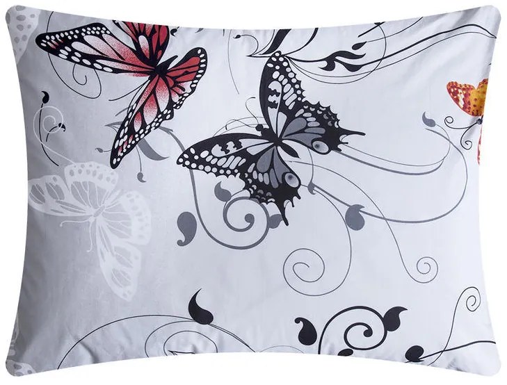 Bavlnená obliečka na vankúš Butterfly 70 x 90 cm