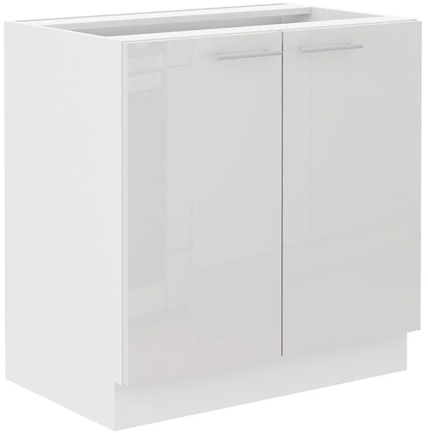 Kuchynská skrinka Lara 80d 2f Bb Mdf biely lesk