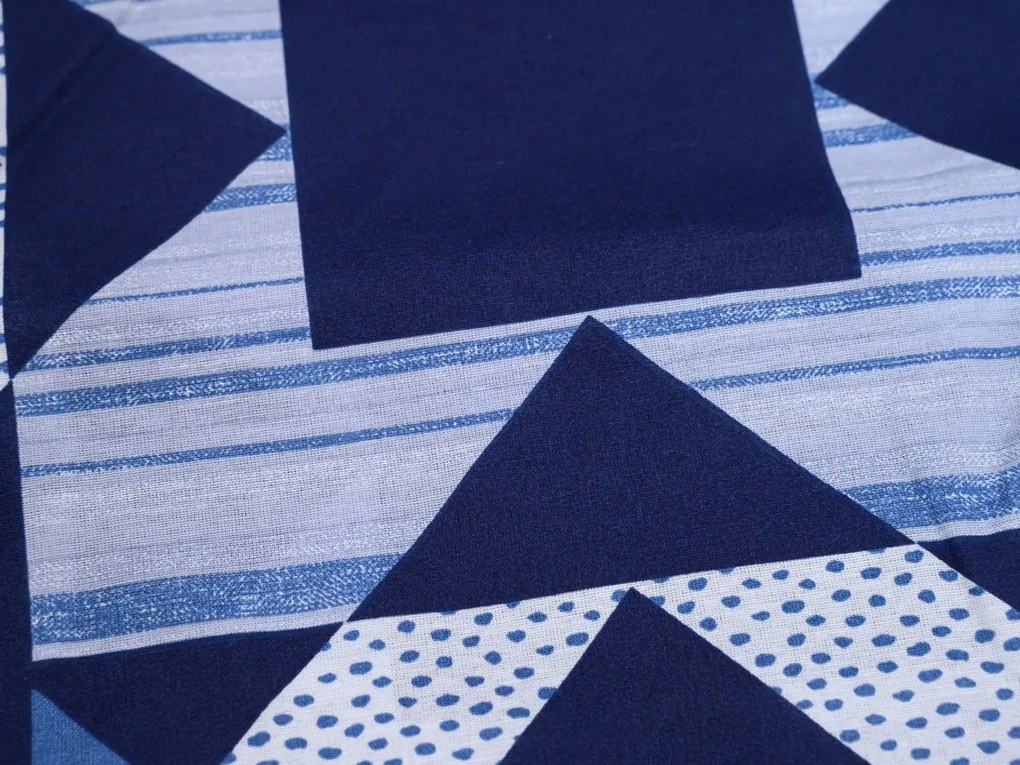 Bavlnené obliečky PATCHWORK modré Rozmer obliečky: 70 x 90 cm | 140 x 200 cm