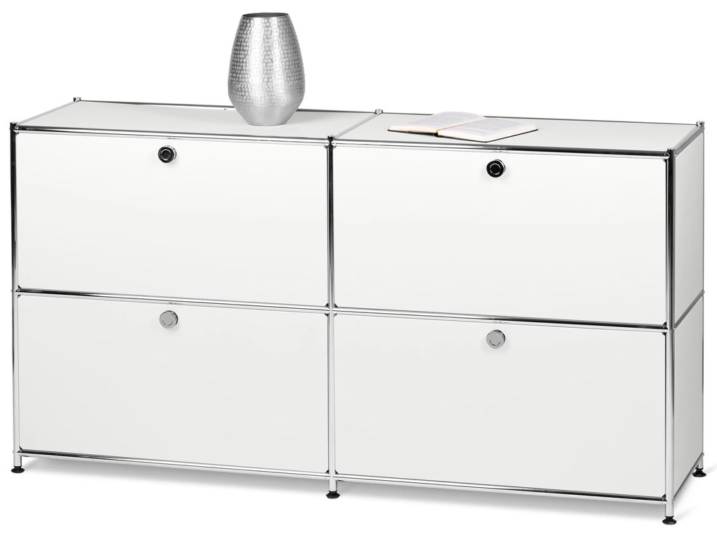 Doplnková súprava kovových výklopných dvierok »CN3«, biela