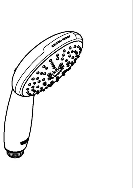 GROHE 26031001 - Ručná sprcha VITALIO START 110 O 110 mm lesklý chróm