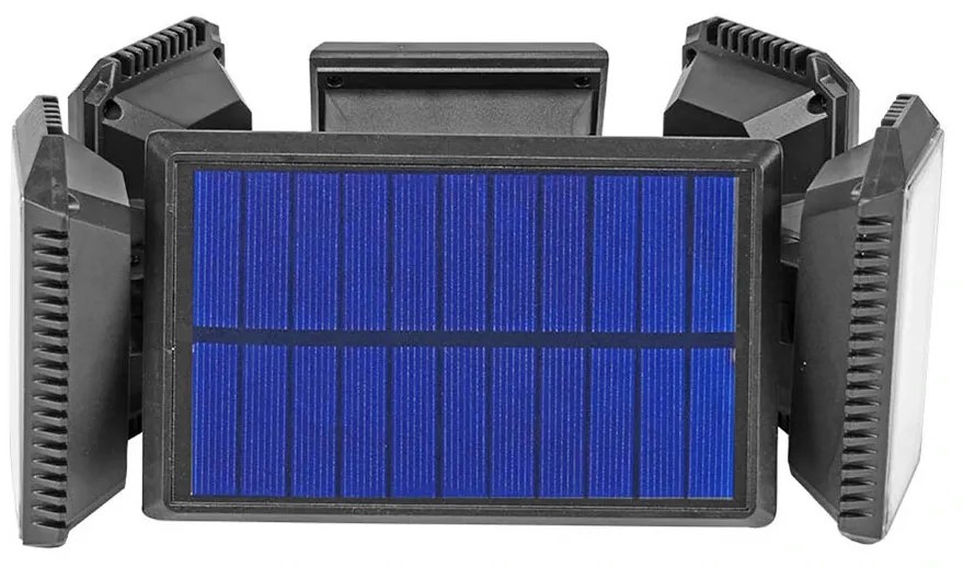 5 panelová otočná 300 LED- ová solárna lampa