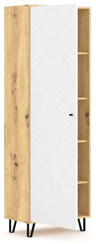 Predsieňová skriňa Bilbao 63,4 cm dub artisan/biela