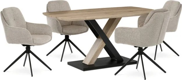 Jedálenská stolička béžová DCH-P3174 LAN2