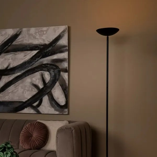 Lucide 19791/20/30 - LED Stmievateľná stojacia lampa ZENITH LED/20W/230V čierna