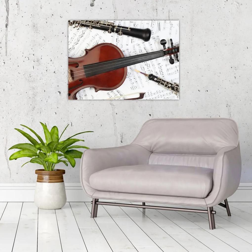 Obraz - Hudobné nástroje (70x50 cm)