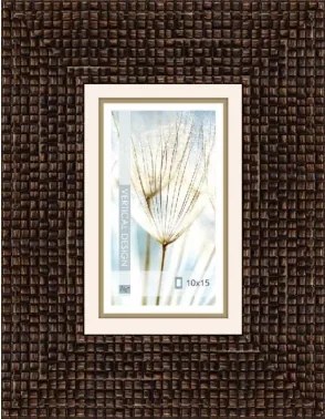 Fotorámik Glamour 10x15 cm, hnedý%