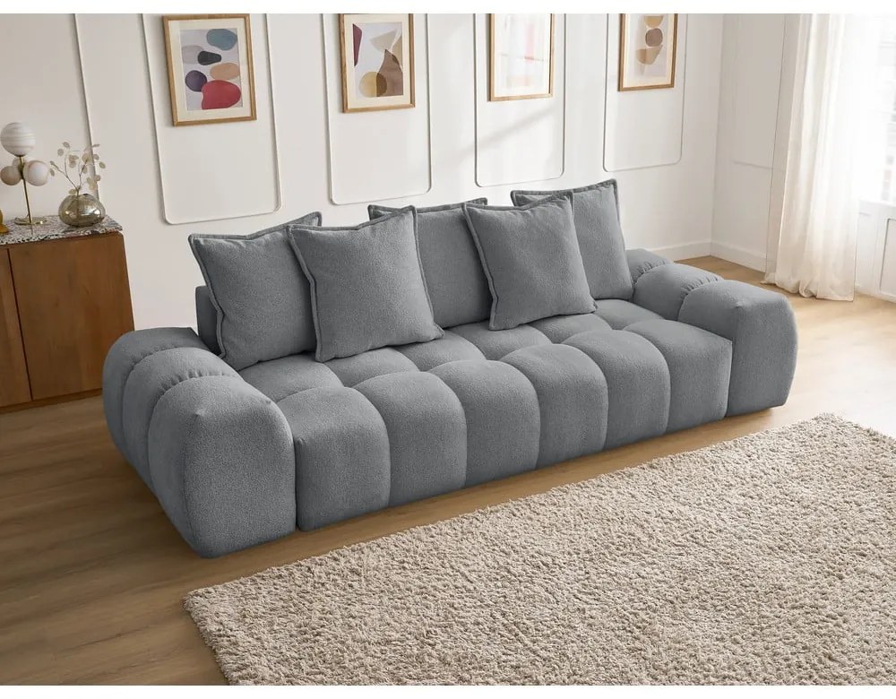 Tmavosivá ženilková pohovka 278 cm Everest – Bobochic Paris