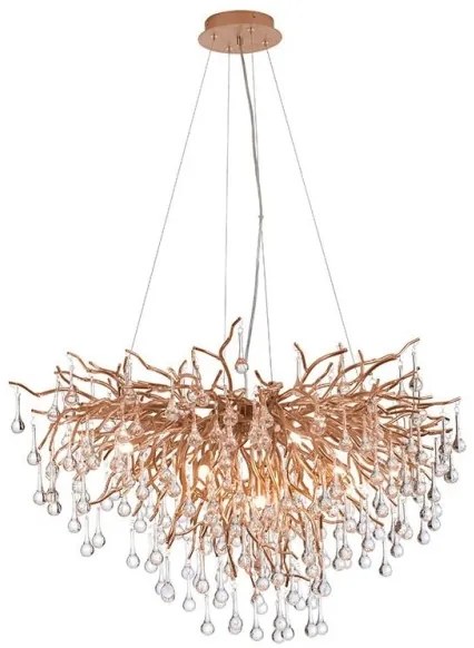 Paul Neuhaus 2192-11 - Luster na lanku ICICLE 10xG9/40W/230V 50x100 cm mosadz