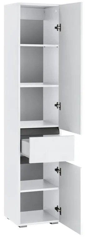 Biela kúpeľňová skrinka Støraa Wisla, 38 x 180 cm