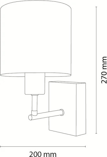 BRILAGI - Nástenné svietidlo BOBO WOOD 1xE27/25W/230V dub/čierna/krémová/králičky
