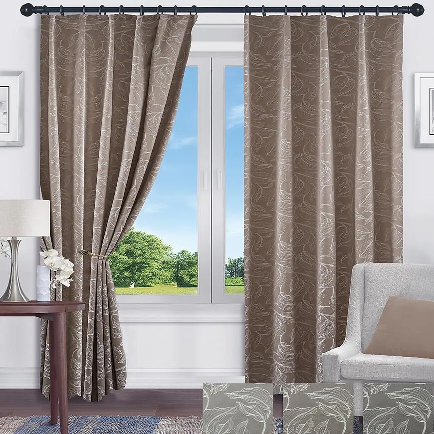 Záves na páske ANIKA HM24393/135x250/béžový