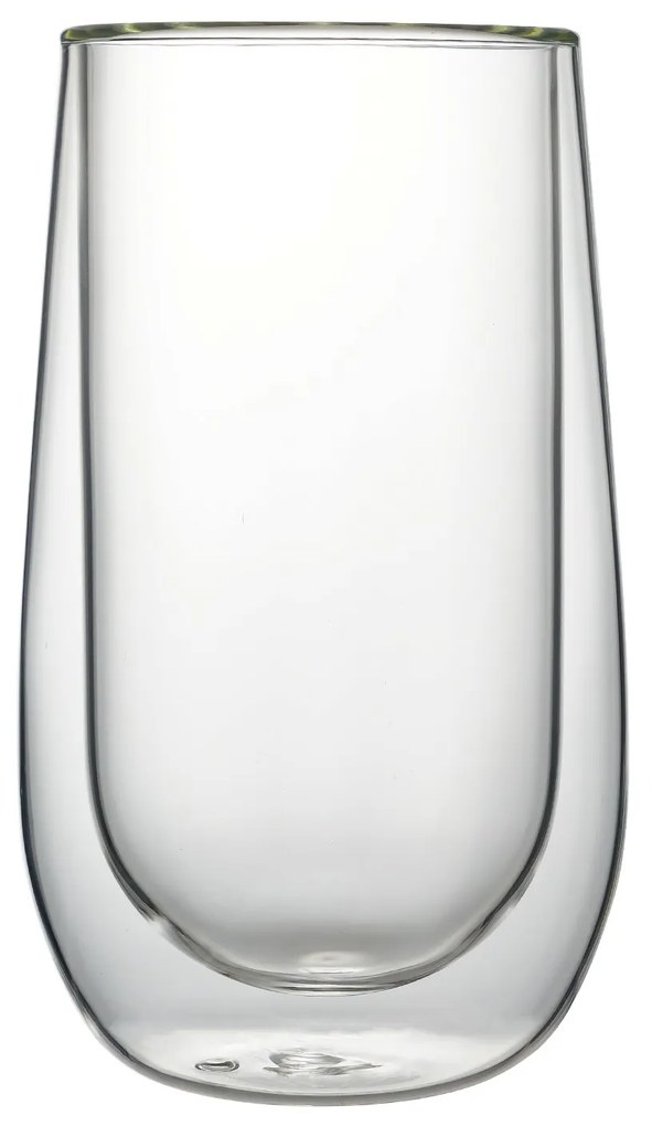 Sada 2 ks skleněných hrnků PETER EASY 400 ml čirá