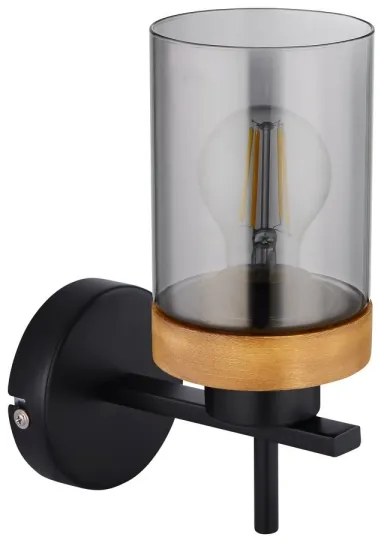 Globo 15557W - Nástenná lampa FINCA 1xE27/40W/230V kov/drevo