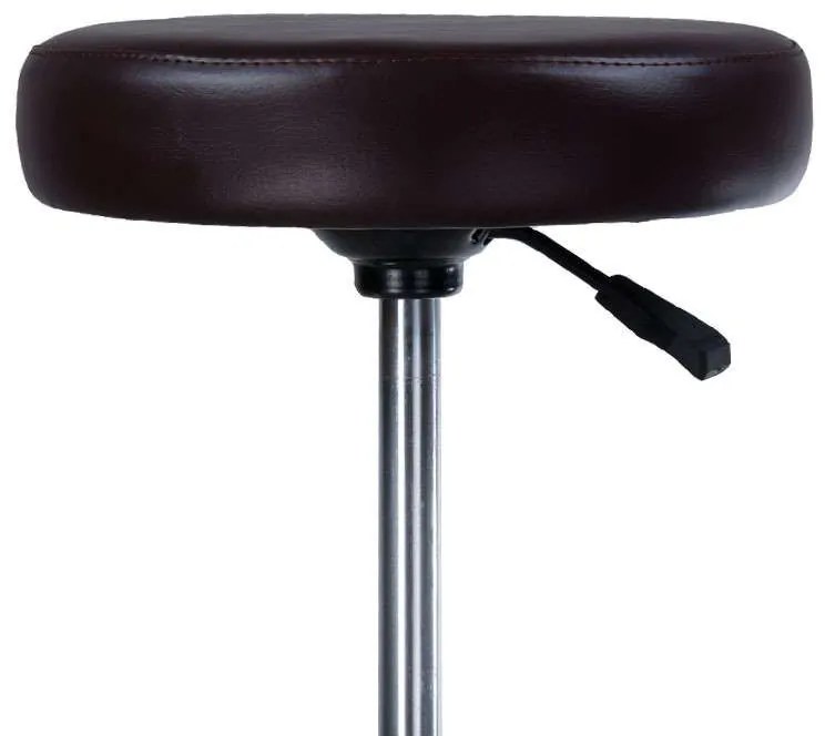 LuxuryForm DESIGN Taburet PING na podstave s kolieskami - čierny