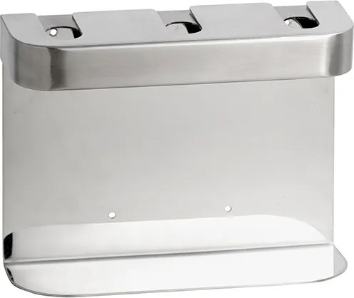 Bemeta Design Trojitý držiak pre dávkovač mydla, okrúhly, matný - 146109445