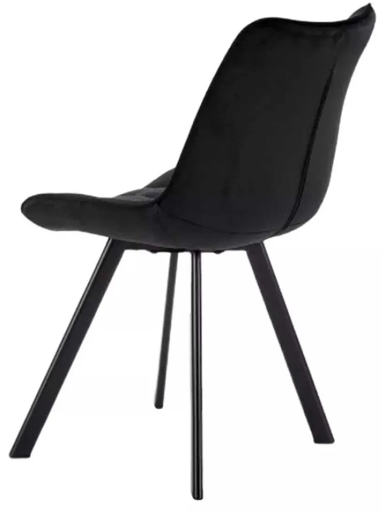 LuxuryForm DESIGN Stolička ORLEN VELUR - čierna