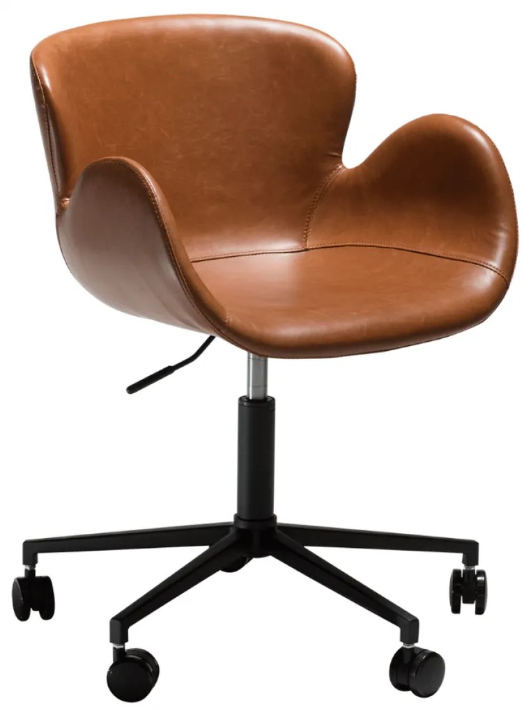 GAIA ČALÚNENÁ OFFICE STOLIČKA brown/black