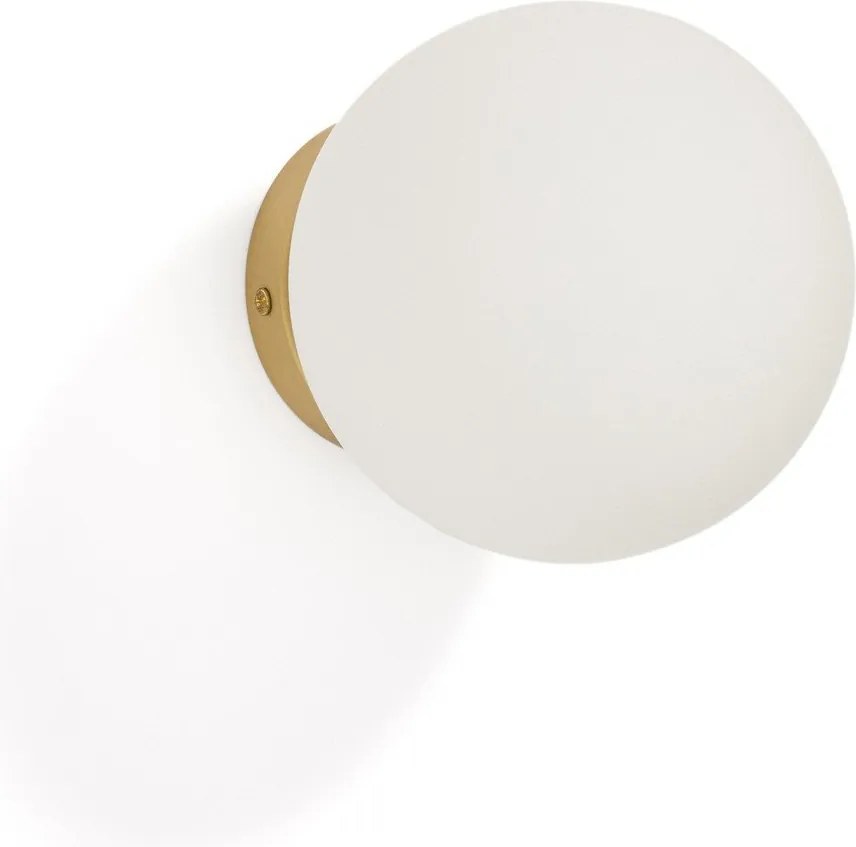 Biele/v zlatej farbe nástenné svietidlo ø 15 cm Brisia – Kave Home