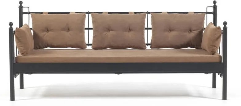 Hnedá trojmiestna vonkajšia sedačka Lalas DKS, 96 × 209 cm