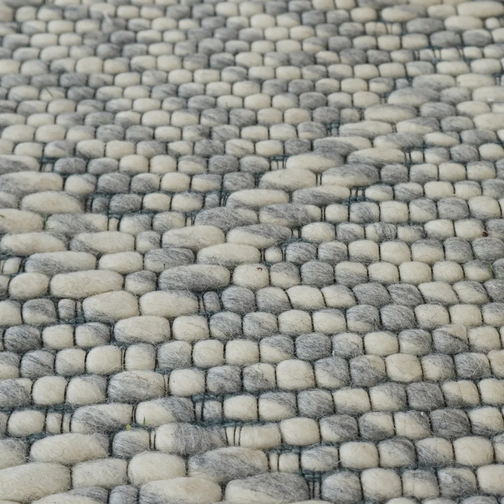 Asra, Kusový ručne tkaný koberec Woolen 4 Grey, 150x240, šedá, obývacia izba