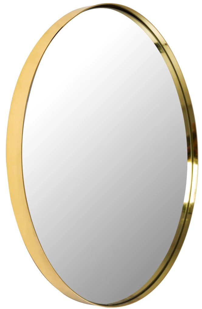 Dekorstudio Zlaté okrúhle zrkadlo 50cm
