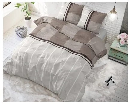 Sammer Kvalitné bavlnené posteľné obliečky v béžovej farbe 8719242057216 200 x 220 cm