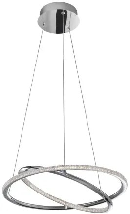 LED luster Livorno 45 Chrome