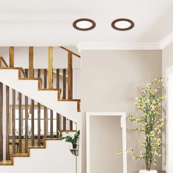 LED podhľadové svietidlo WOODY SPOT LED/16,5W/230V 4000K čerešňa, pr. 18,5 cm