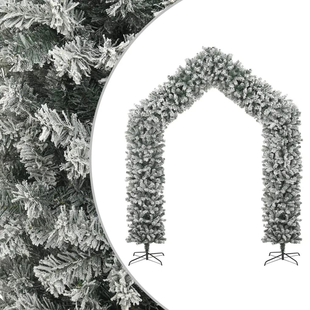 Oblúk na vianočný stromček s naviatym snehom 270 cm 345094