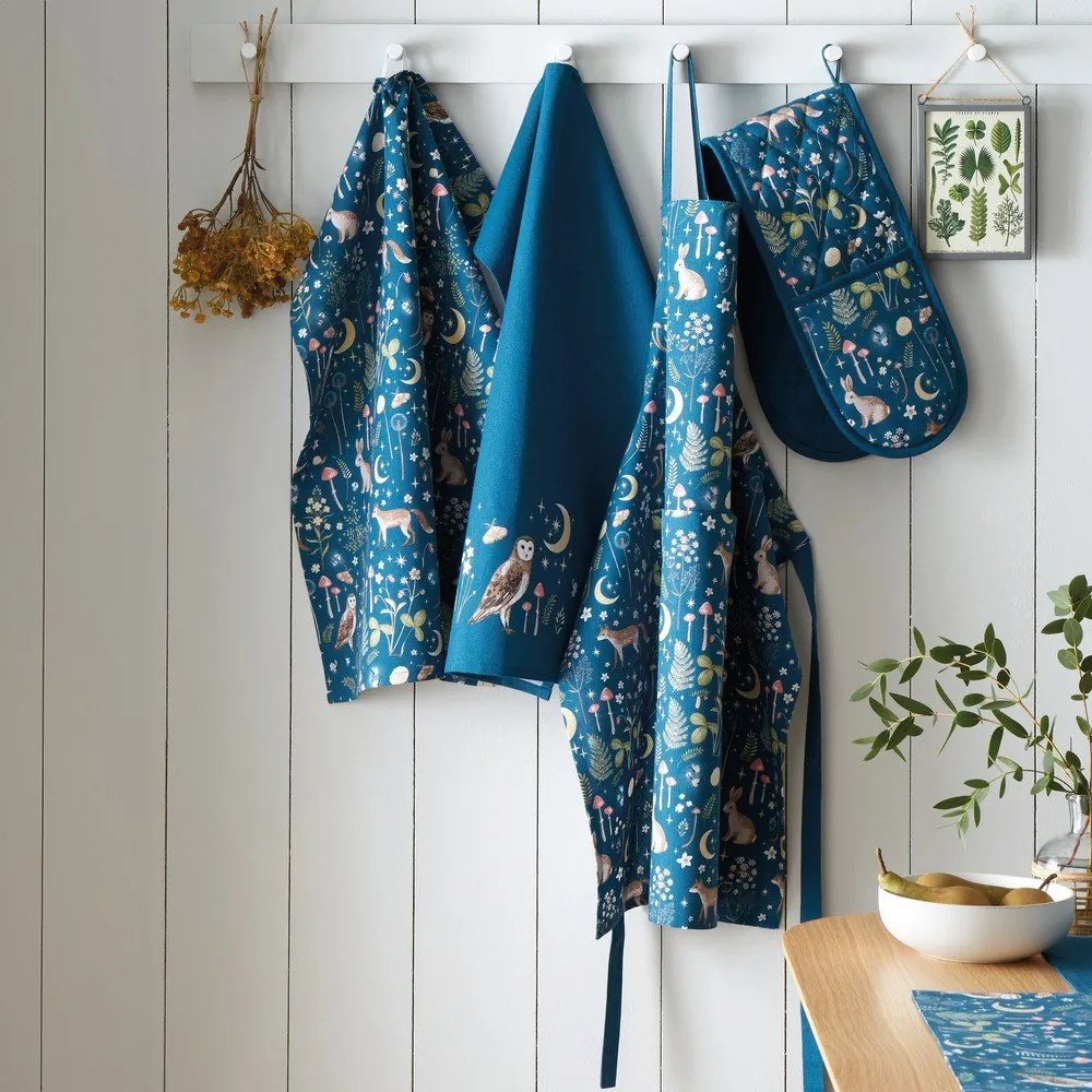 Bavlnená dvojitá kuchynská chňapka Enchanted Twilight Animals – Catherine Lansfield