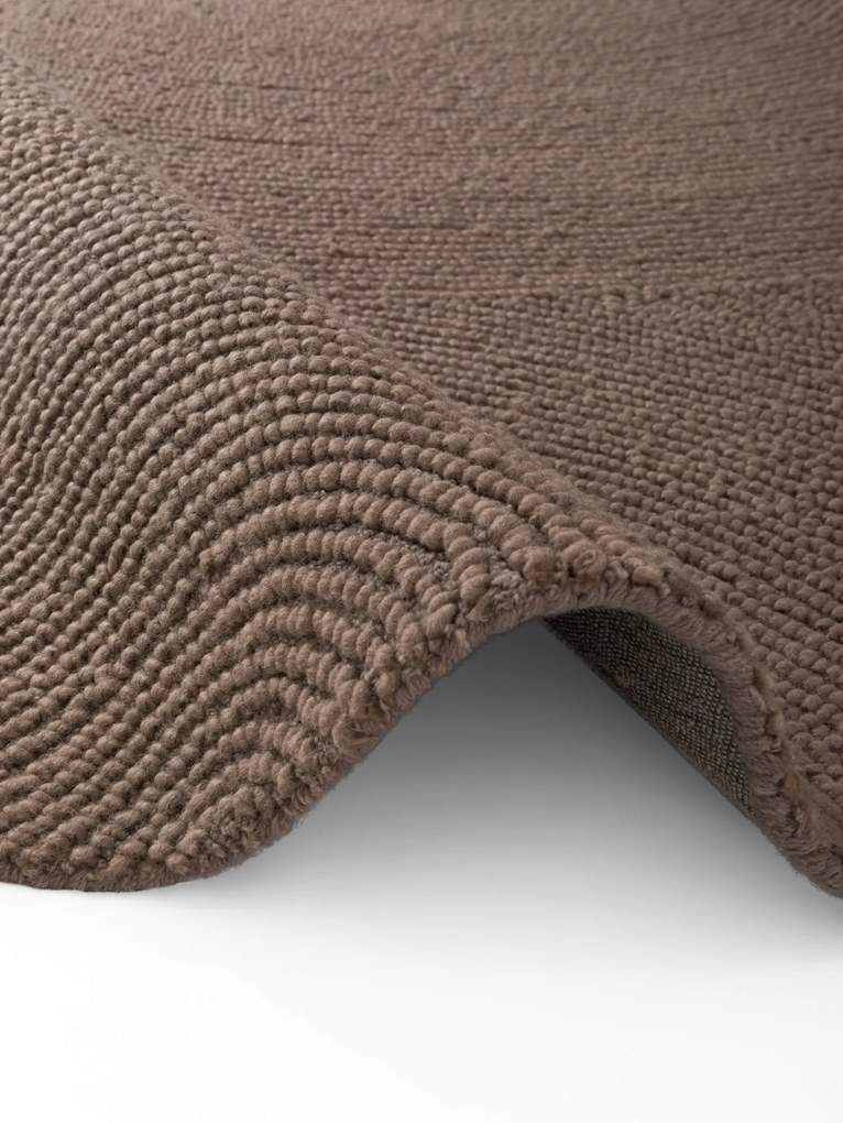 Hanse Home 200x200 (priemer) kruh cm Kusový koberec Calmio 106219 Taupe kruh, hnedá, obývacia izba