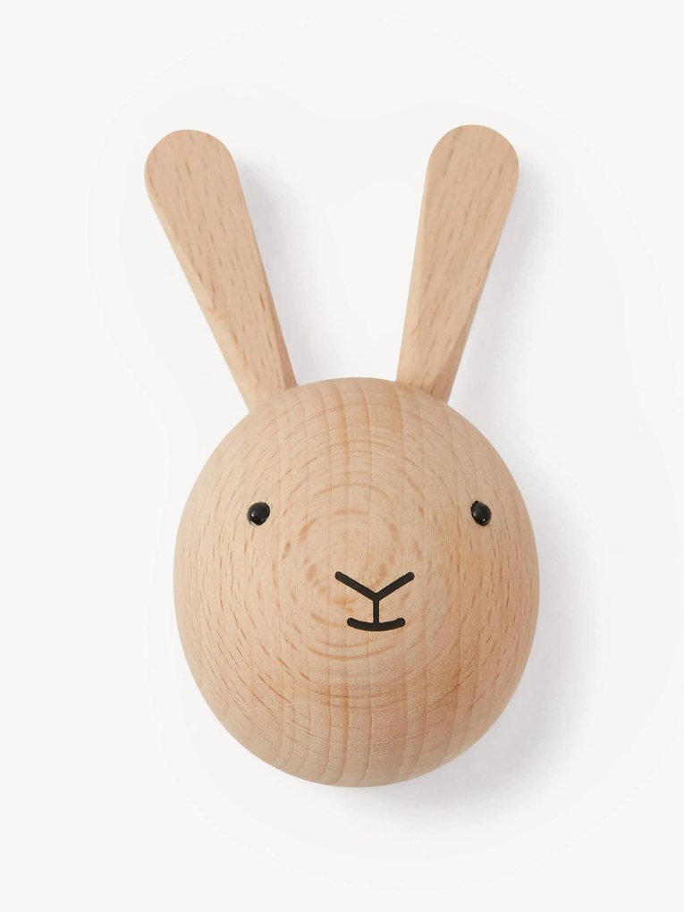 Nástenný detský vešiak z bukového dreva Rabbit