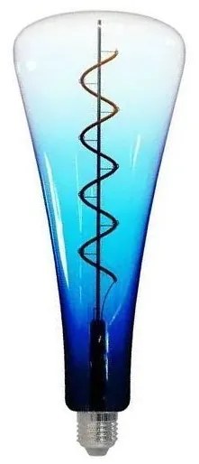 LED Žiarovka FILAMENT SHAPE T110 E27/5W/230V 1800K modrá