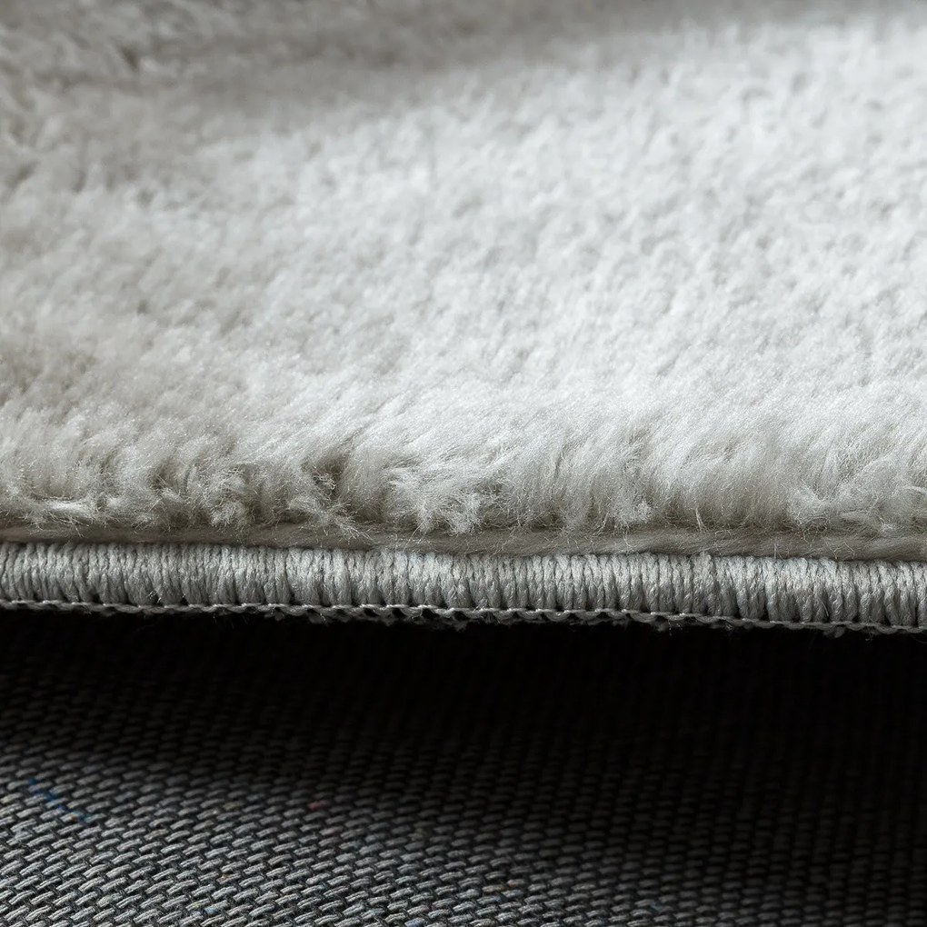 Kusový koberec Visco Rabbit Silver 3 kruh, 160x160 (priemer) kruh, šedá, detská izba, Dywany Łuszczów